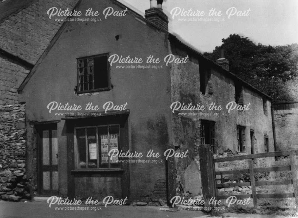 Shop in Assembly Rooms Car Park, Hilltop, Bolsover, c 1955