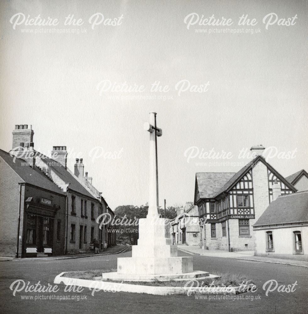 Cenotaph, Castle Street/Market Place, Bolsover, c 1955