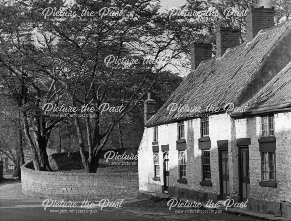 Old Cottages, Castle Street, Bolsover, c 1955