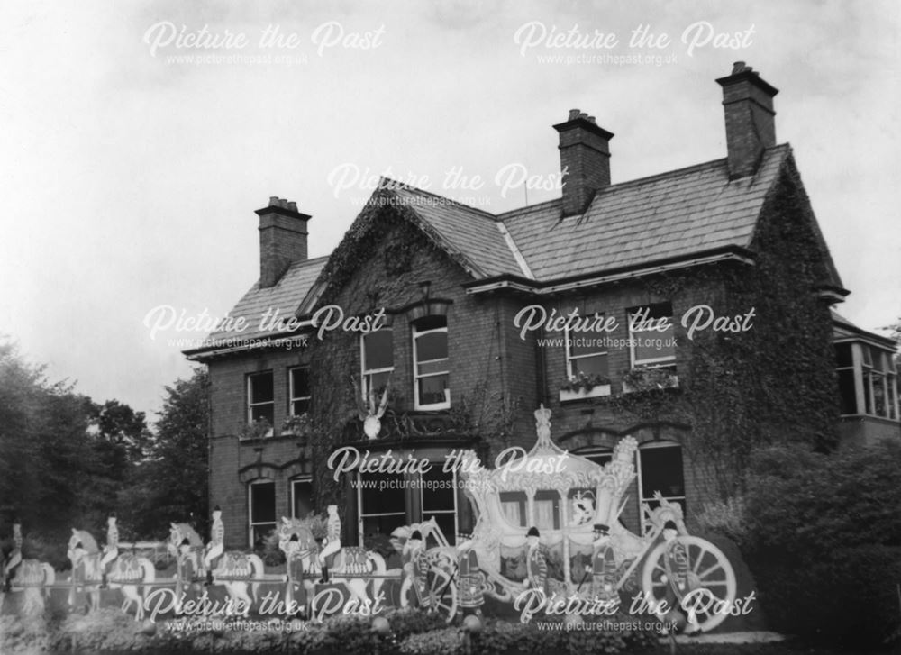 Coronation Illuminations, Sherwood Lodge, Bolsover, 1953