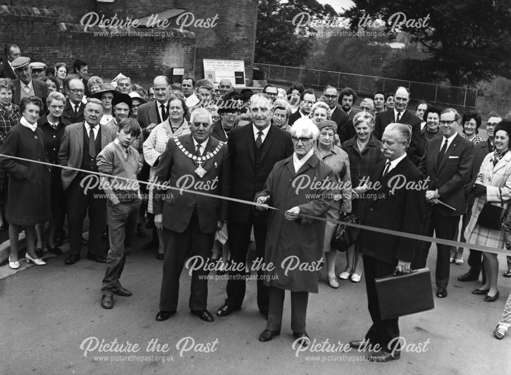 Opening of Hides Green, Hilltop, Bolsover, c 1975