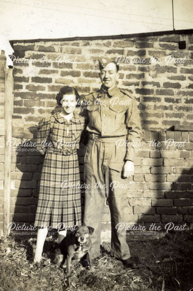 Eric William Johnson and Lydia Johnson, Bolsover, c 1942