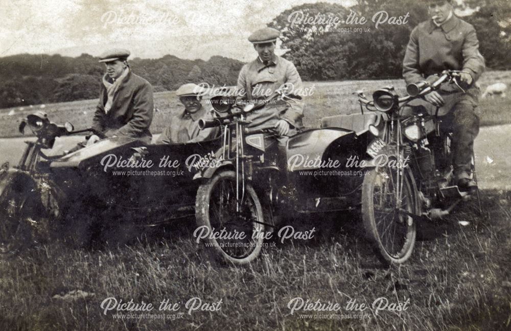 Motorcycles and Sidecars, Bolsover, c 1935