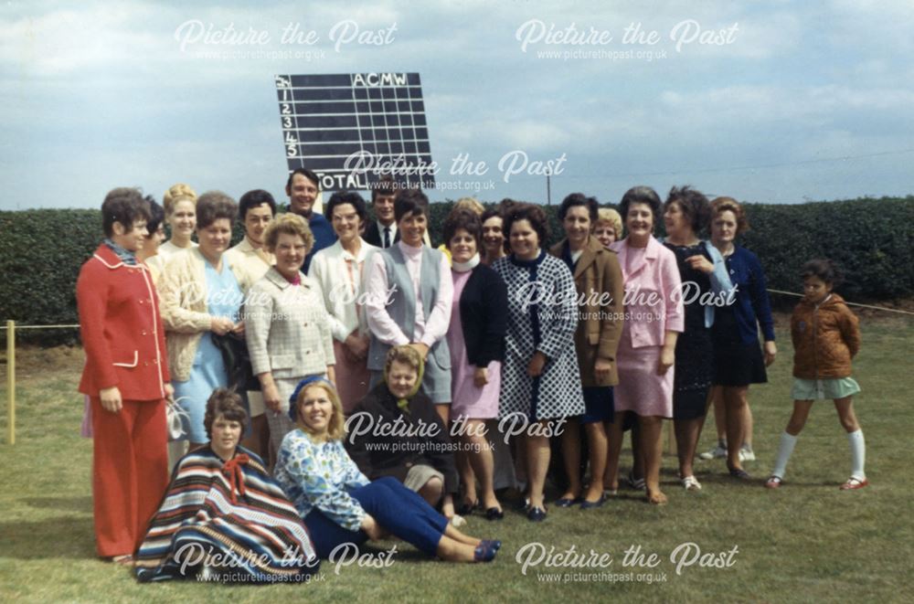 Knitwear Summer Gala Office Staff, Bolsover, c 1975