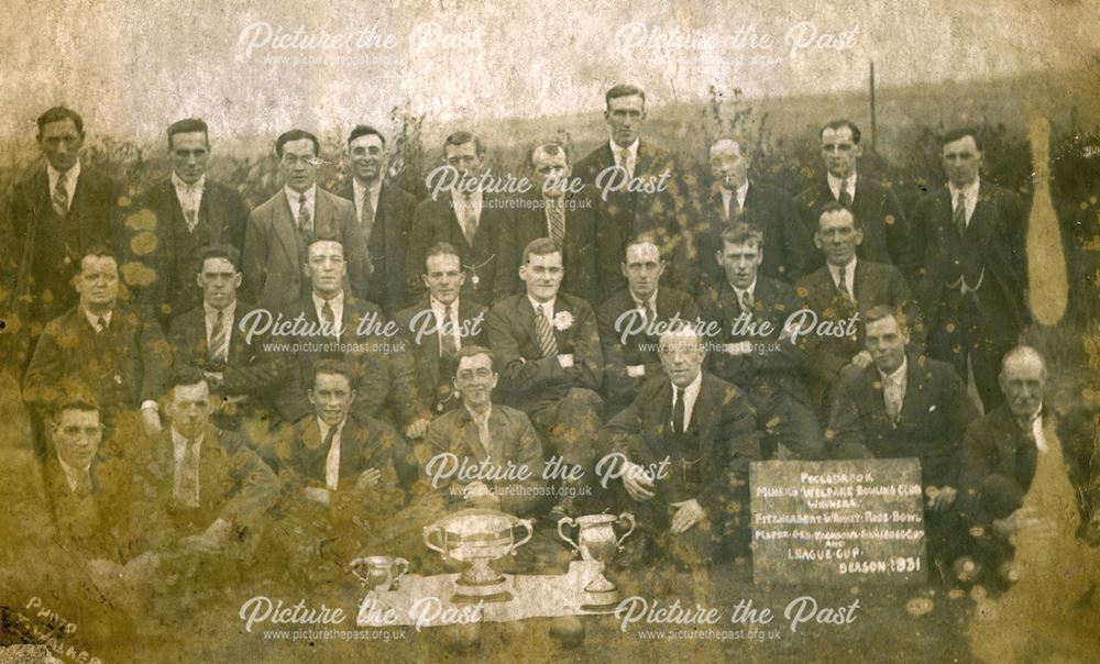 Poolsbrook Miners Welfare Bowling Club, 1931