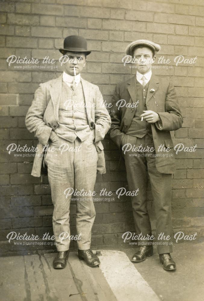 Bert Lethall and Friend, Bolsover, c 1910