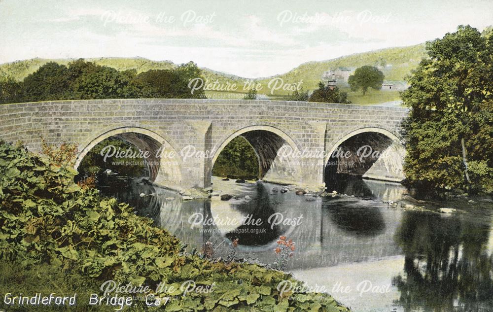 Grindleford Bridge, Grindleford, c 1910