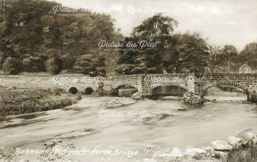 Holme Foot Bridge, Bakewell, c 1905