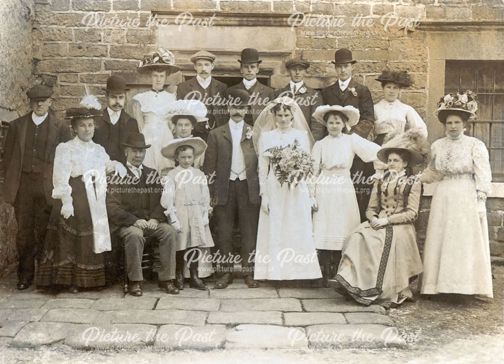 Wedding of William Stone Knowles and Margaret Limb, Elton, 1909