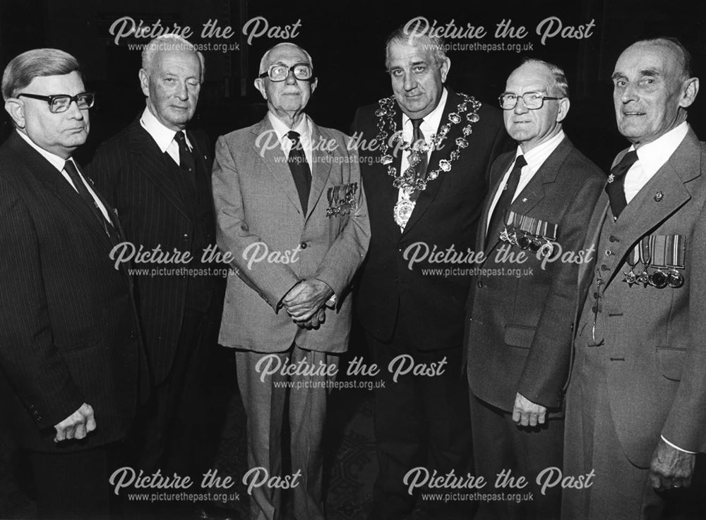 Joe Knowles of Matlock at the Burma Star Dinner, 1985