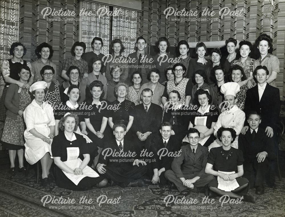 Staff of the New Bath Hotel, Matlock Bath, c 1940