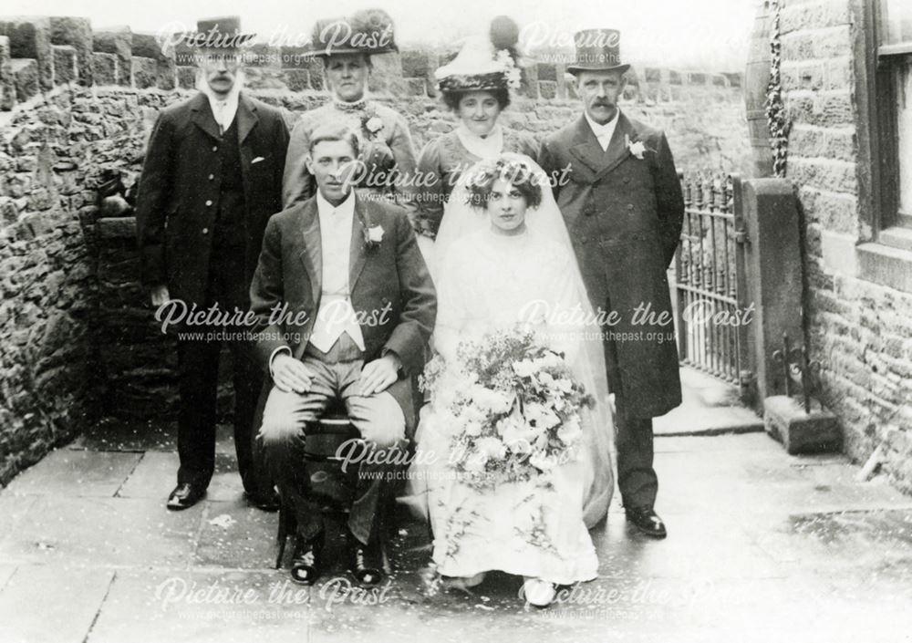 George and Sarah Hallam's Wedding, Chinley, undated