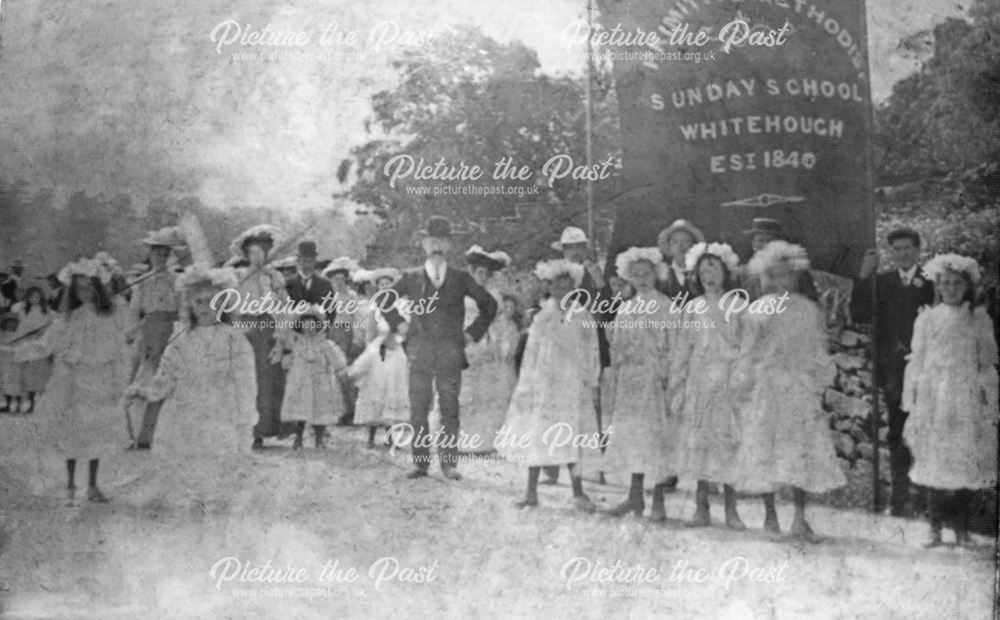 Sunday School parade, Whitehough, undated