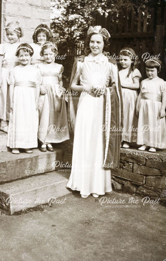 Muriel Hallam, the first Whitehough Victory Queen, 1938