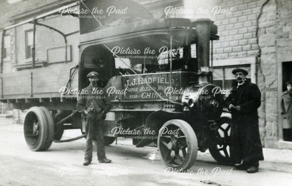 A J J Hadfield 'Forge' lorry at Chapel-en-le-Frith, undated