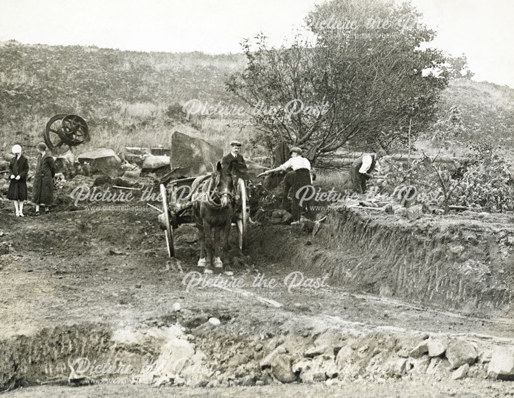 Peat cutting, unknown location, c 1930s ?