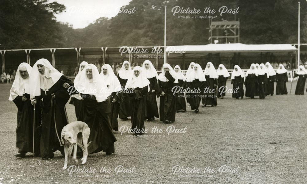 Nuns Procession, Welbeck Abbey, Welbeck, c 1950s?