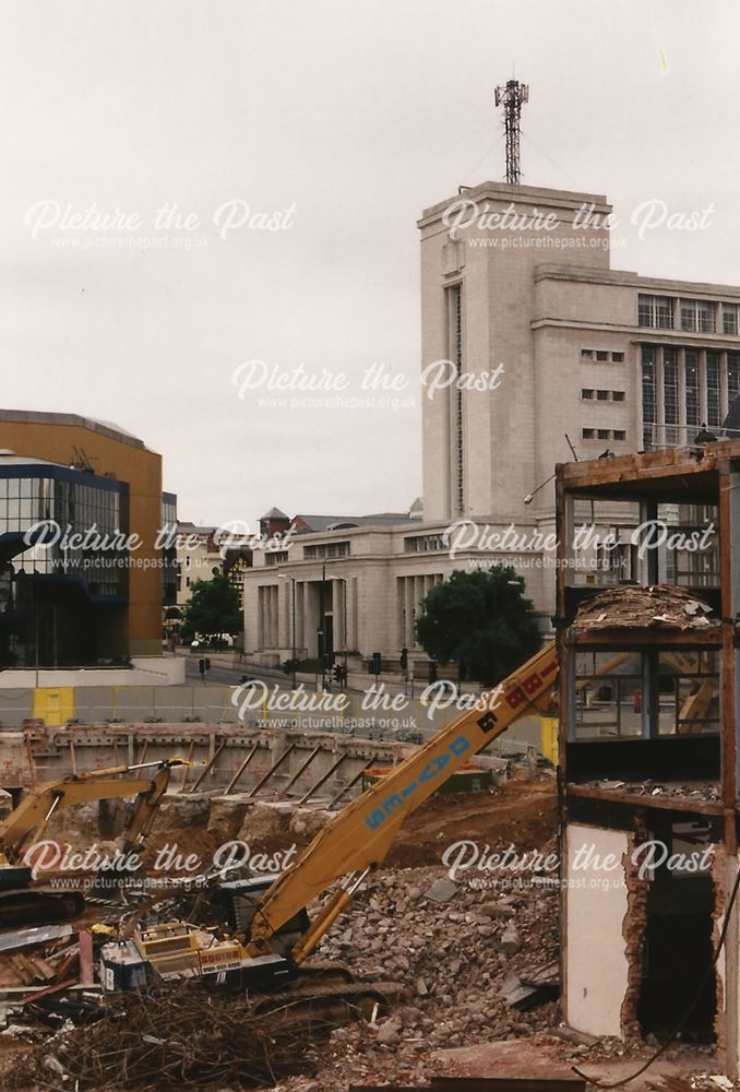 The site of the former Nottingham Evening Post building, Forman Street, Nottingham, 1999