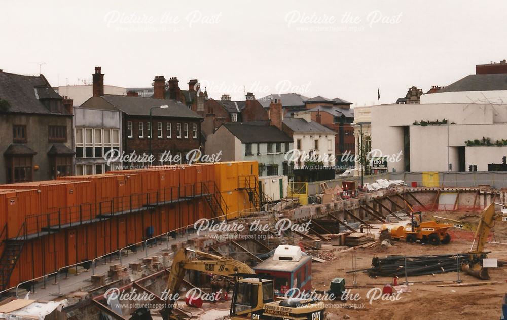 The site of the former Nottingham Evening Post building, Forman Street, Nottingham, 1999