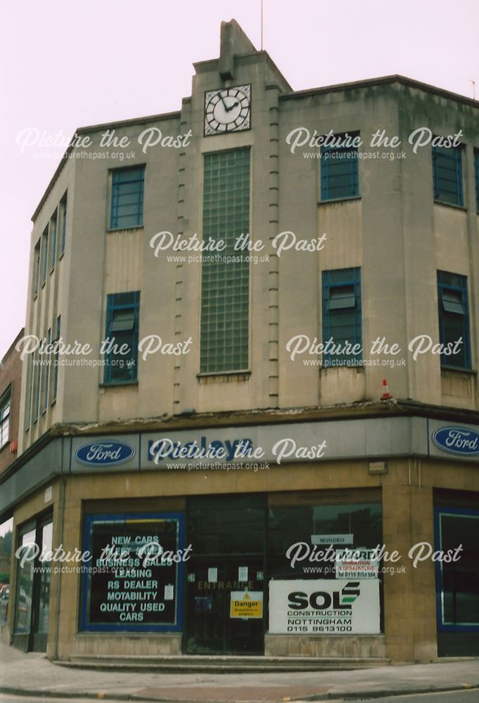 Front Entrance of Car Dealers Hooleys, Derby Road, Nottingham, 2000