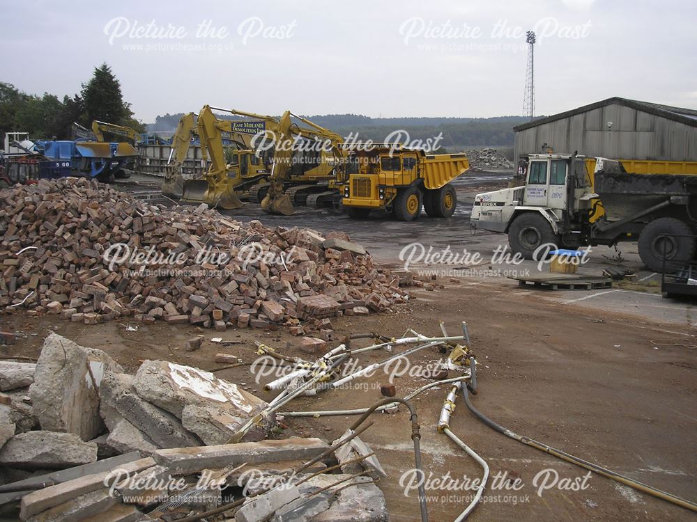 Demolition Machinery at Clipstone Colliery, off Mansfield Road, Clipstone, 2007