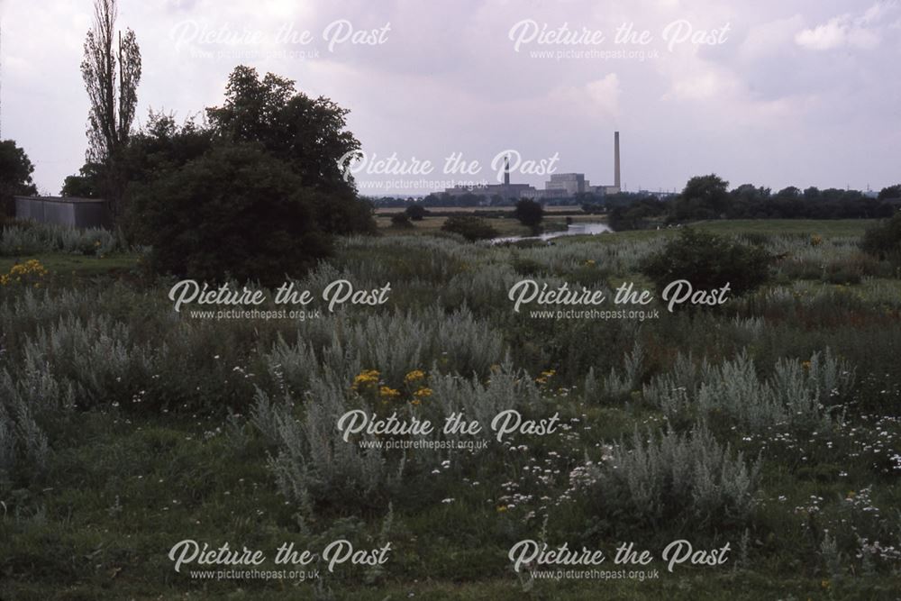 Waste Land Adjacent to Mill Gate; View to Staythorpe Power Station, Newark, 1987