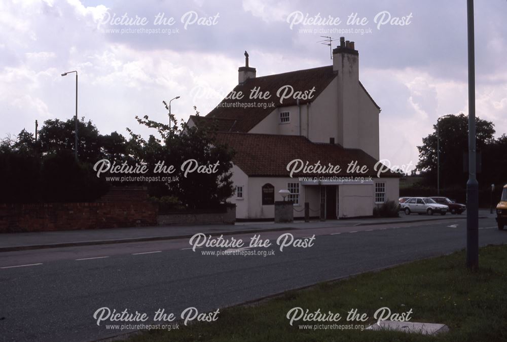 Rear of Spring Pub, Farndon Road, Newark, 1987