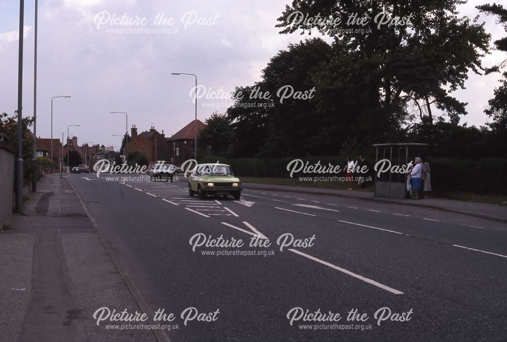 Farndon Road and Victoria Street from Spring House, Newark, 1987