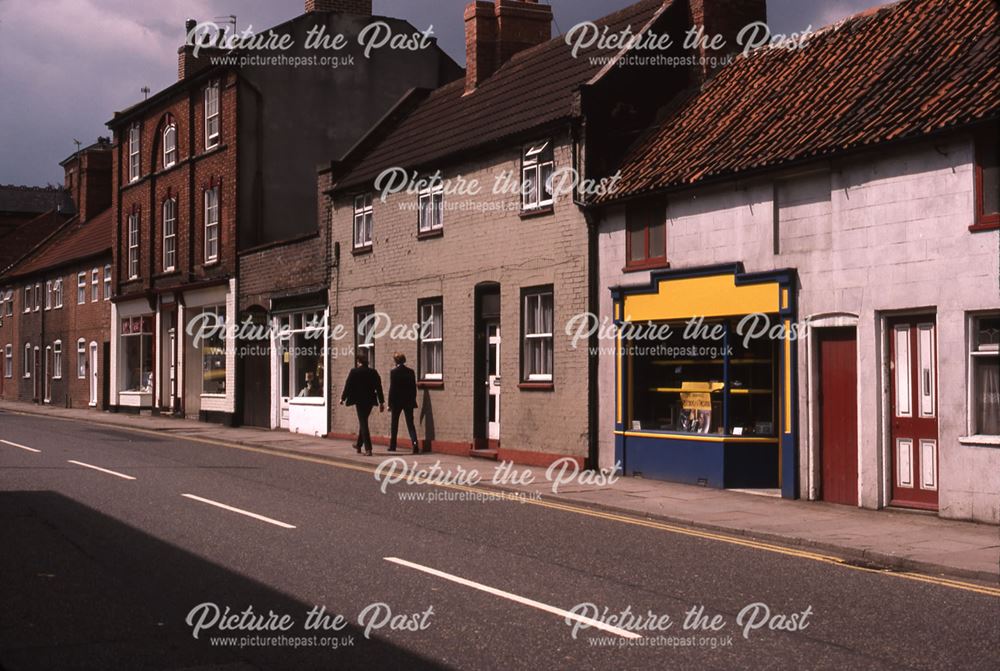 Shops, Victoria Street, Newark, 1987