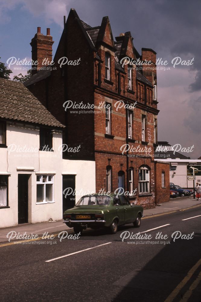 Portland and Victoria Street View to Robin Hood Hotel, Newark, 1987