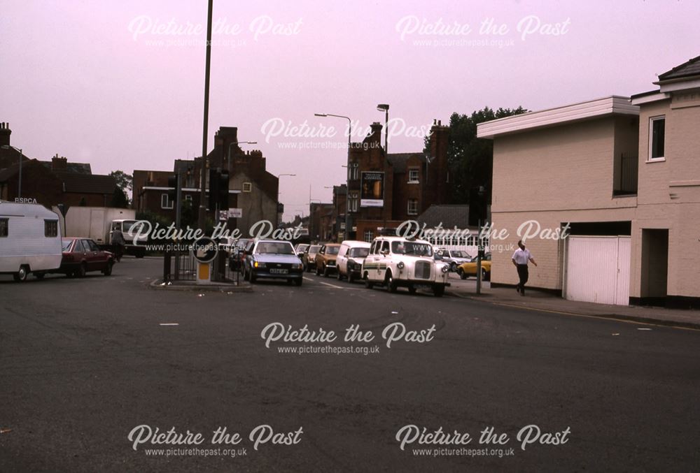 Beaumond Cross Looking West towards Victoria Street, Newark, 1987