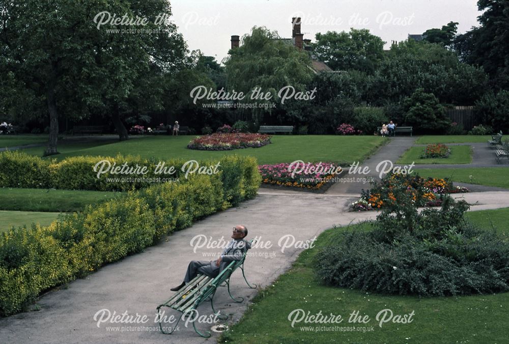 London Road Gardens from Beaumond Cross Monument, Newark, 1987