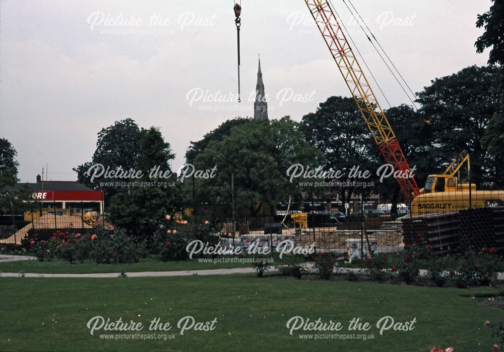 Site of new Library, London Road Gardens, Newark, 1987