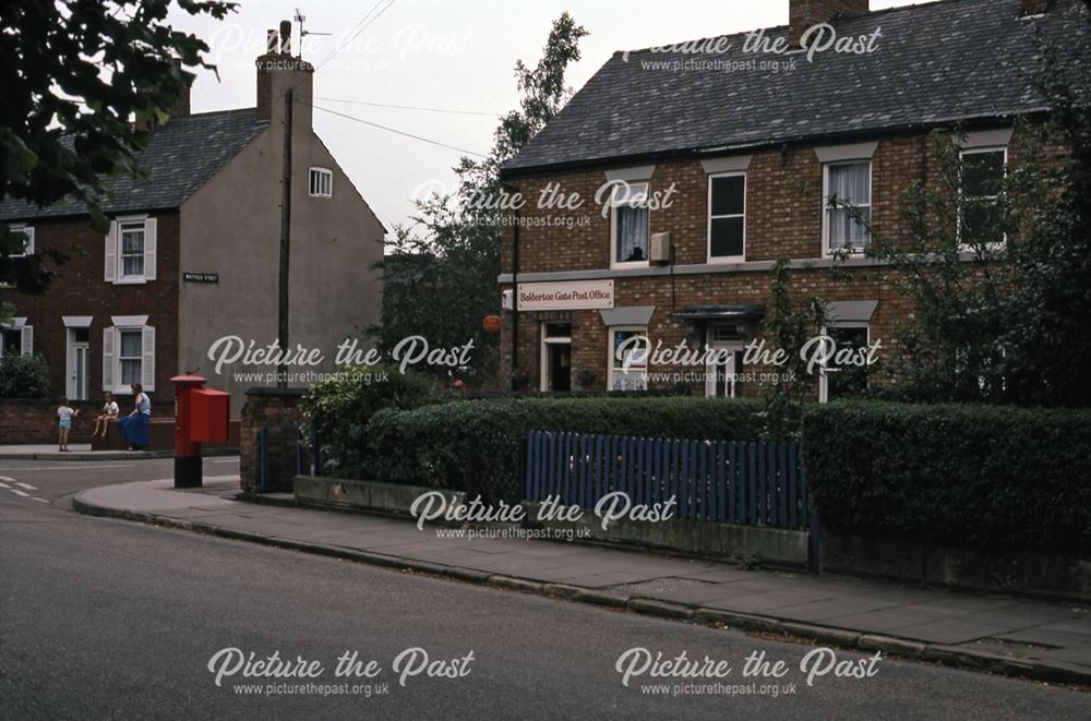 Post Office at end of Whitfield Street, Balderton Gate, Newark, 1987