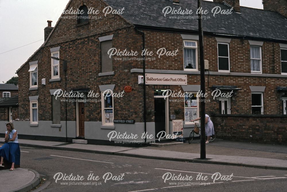 Post Office at end of Whitfield Street, Balderton Gate, Newark, 1987