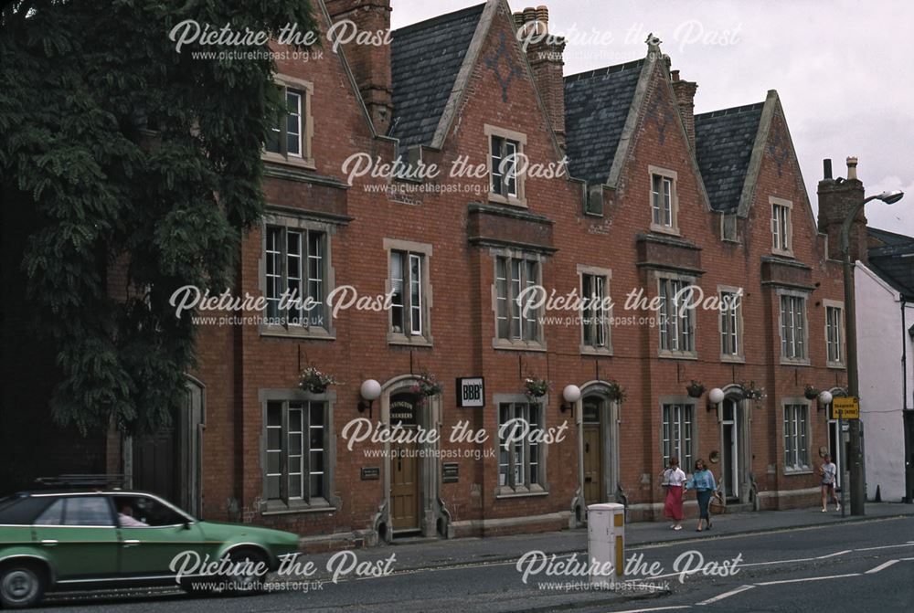 Buildings adjacent to Maltby's, Bar Gate, Newark, 1987