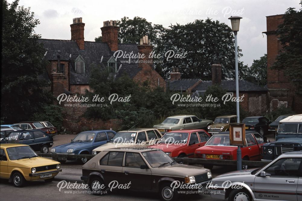 Rear of North Gate Houses, Slaughterhouse Lane, Newark, 1987