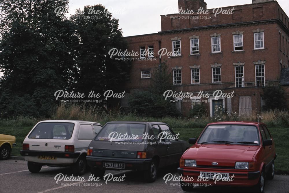 Car Park at rear of North Gate House, Slaughterhouse Lane, Newark, 1987