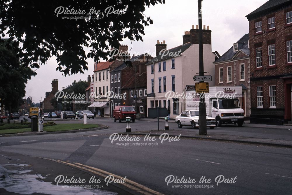 Castle Gate view to Castle Roundabout, Newark, 1987