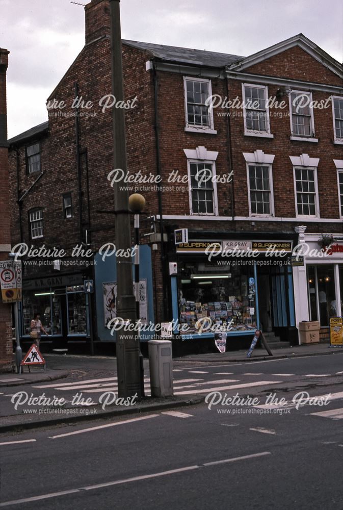 Boar Lane and Gray's Newsagents, Castle Gate, Newark, 1987