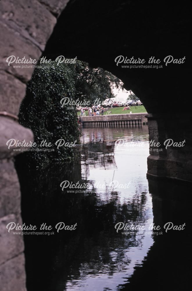 View Under Trent Bridge Arch, River Trent, Newark, 1987