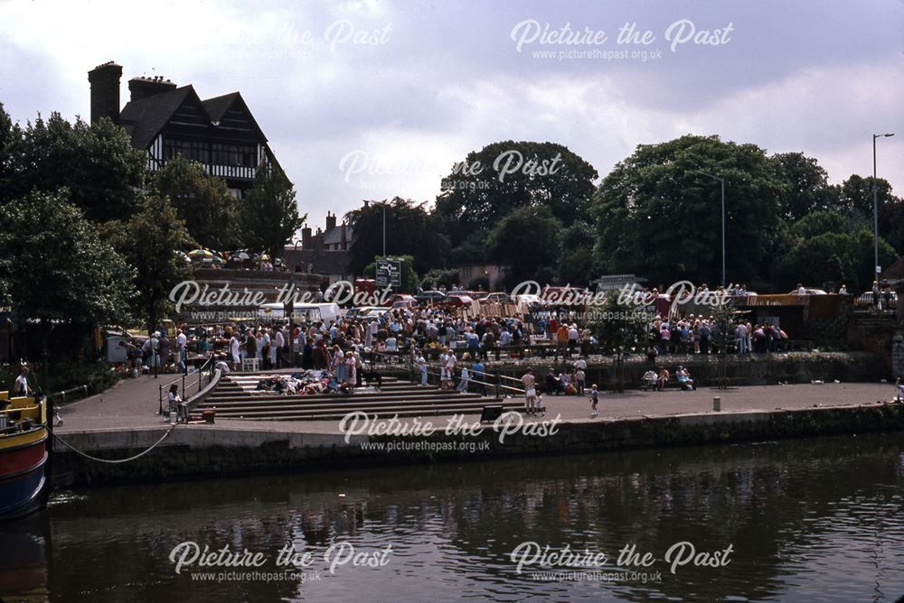 Beastmarket Market from Other Side of River Trent, Newark, 1987