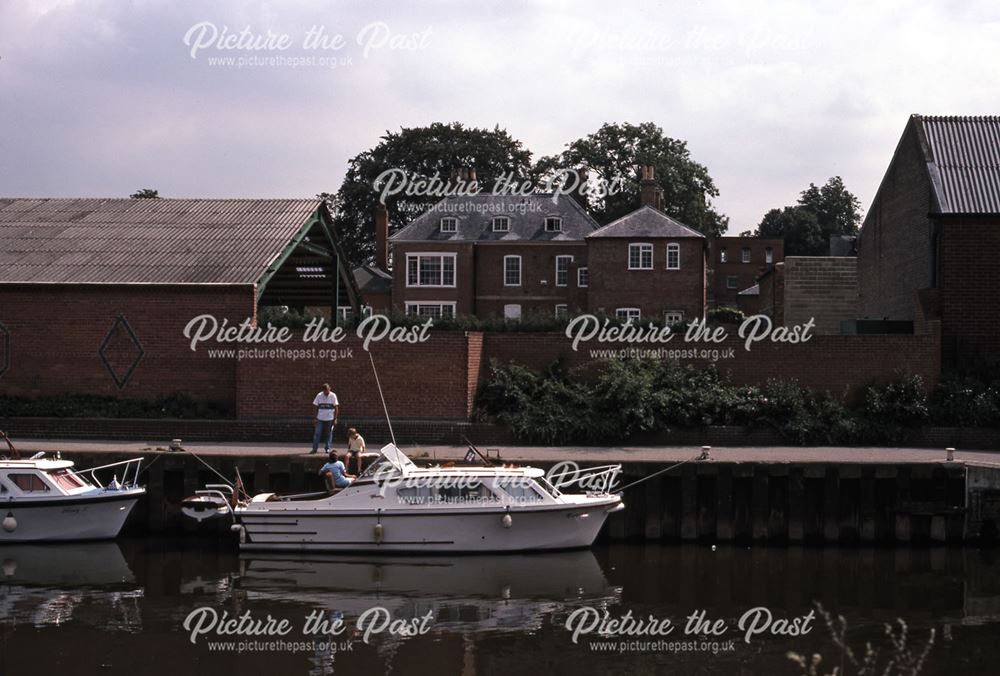 Back of Maltby's and North Gate House from River Trent, Newark, 1987