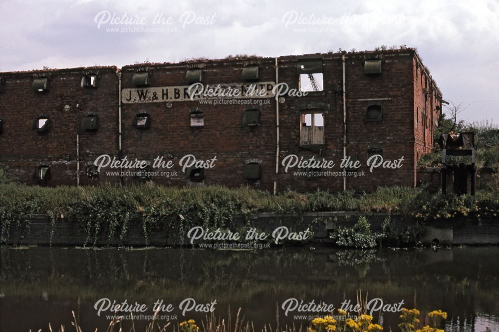 Footbridge Looking Downstream, River Trent, 1987