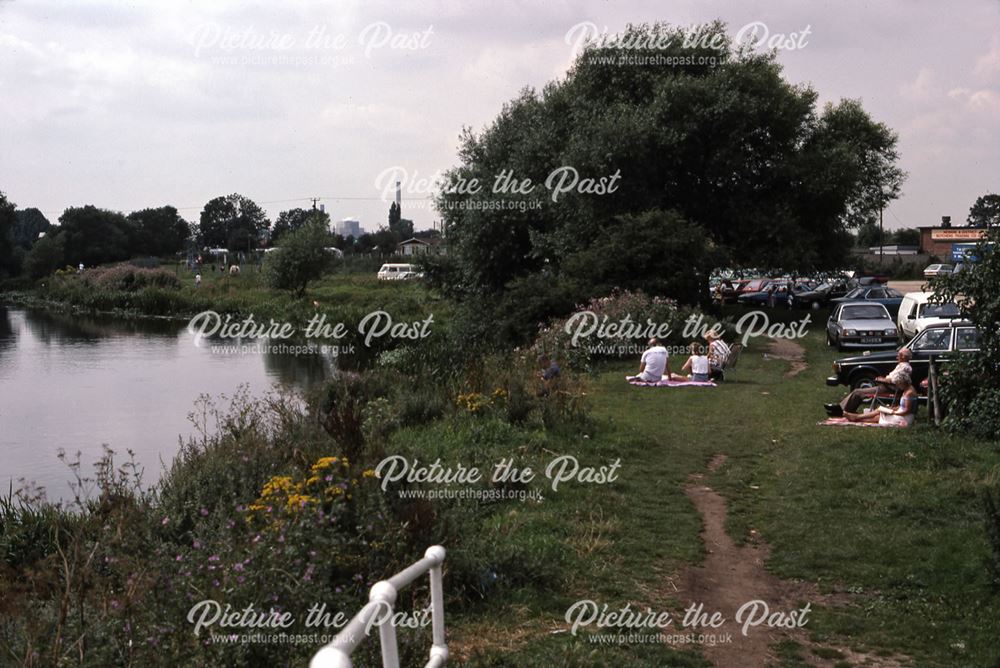 Tolney Lane Car Park and River Bank (Loop), Newark, 1987