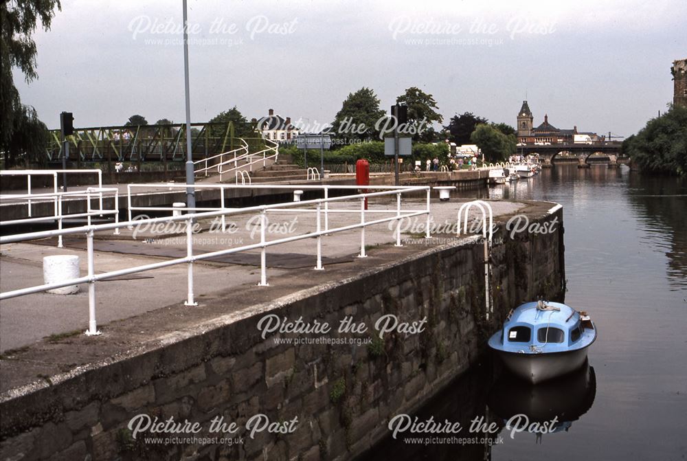 River Trent View Downstream, Newark, 1987