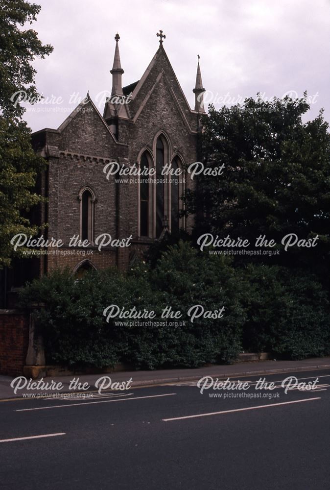 Old Church Opposite Bus Station (Christ Church), Lombard Street, Newark, 1987