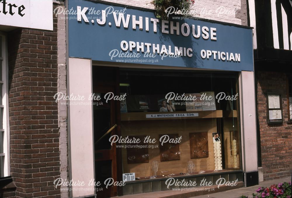Opticians, Market Place, Newark, 1987