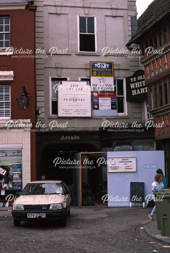 Arcade Under Development, Market Place, Newark, 1987