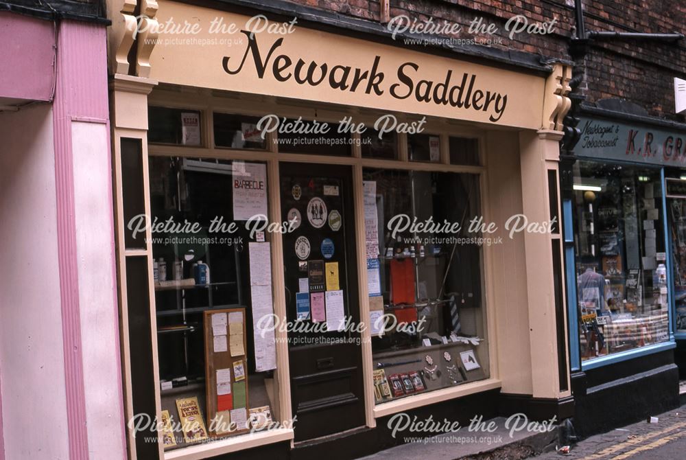 Saddlers Shop, Boar Lane, Newark, 1987